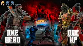 One HP Fight Against Youtuber || Shadow Fight 4 Arena