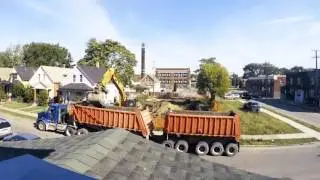 Watch Detroit Demolish 2 Houses in 2 Minutes