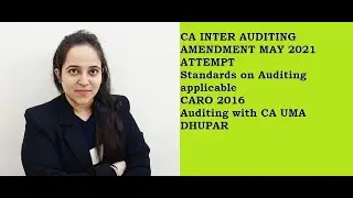 CA Inter Auditing Amendment May 2021 attempt|Chapterwise MCQ,Questions,lectures|CARO 2016|imp. SA
