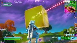 Gold Kevin The Cube Is Fighting Purple Kevin The Cube | Fortnite Live Event?!