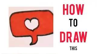 Heart in speech bubble doodle❤
