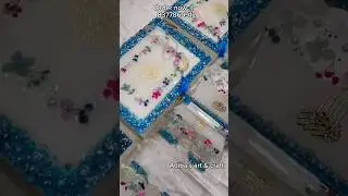 Sky Blue Stone Quran Sharif Set 🤍✨ | Handmade White Resin Islamic Gift Set