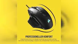 Rezension: CORSAIR NIGHTSWORD RGB Kabelgebundene Tunable FPS/MOBA Gaming-Maus - 18.000 DPI - 10 P...