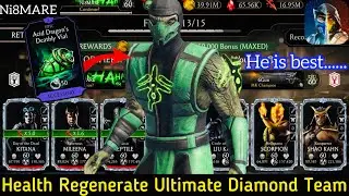 Klassic Reptile, Ravenous Mileena & Day of the dead kitana Survivor Mode Gameplay | MK Mobile