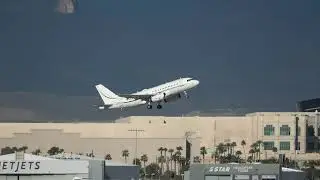 Las Vegas Sands Airbus A319-133(CJ)(VP-BMH) departing Las Vegas!