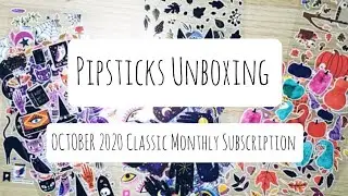 Pipsticks Unboxing - October 2020 Classic