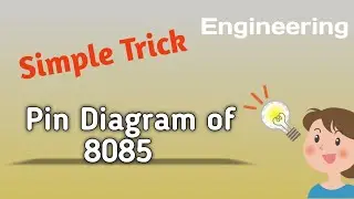 Pin Diagram of 8085 microprocessor..simple way funny tricks...#microprocessor #pin