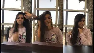 رهف العنزى تسوين شعرها وايد حلو 😍😍❤