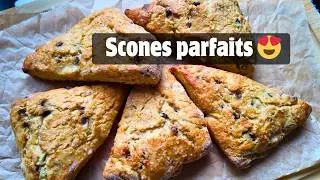 Ces scones abricot-chocolat sont &agrave; tomber par terre 😍 (recette simple & &eacute;conomique)