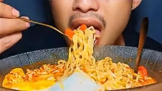ASMR MUKBANG || I Tried Devil’s Chilli Noodles 😱🌶️ | Super Spicy