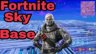 Sky base in fortnite (random squad win) #1 console player