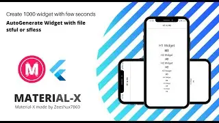 Material x Generate flutter widget with terminal 1000 widget in few seconds