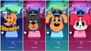 SHERIFF LABRADOR EXE vs DOBIE EXE vs SHERIFF PAPILLON EXE x Coffin Dance | part 61 Tiles Hop