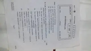 2015 /2016 ECONOMICS QUESTIONS PAPER SET