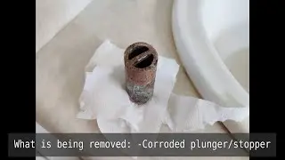 How to remove a fully rusted stuck Drain Stopper/Plunger in the Bathtub