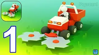 Stone Grass Mowing Simulator - Gameplay Walkthrough Part 1 Level 1-9 (iOS, Android Gameplay)