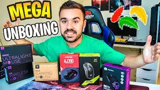 MEGA UNBOXING DE MOUSES SUPER LEVES!! Delux M700, Ajazz AJ390, MM711, Machenike M610, M620 e M8