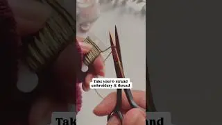 🥲No More Tangled Threads! Simple Step-by-Step Tip🙃#embroidery #handembroidery #tips #hack #easy