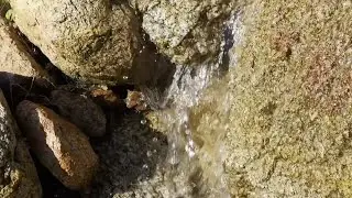 Spring Brook on the hill side, relaxing, ASMR.