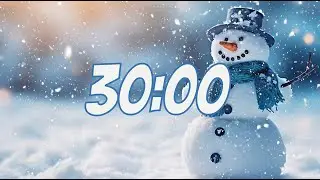 Winter Lofi Timer | 30 Minute Study Timer | Classroom Calm Countdown | Pomodoro Session