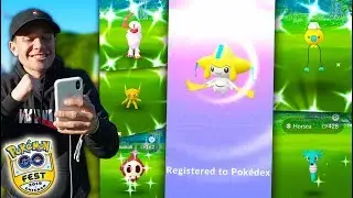 WE CAUGHT OVER 100 SHINY POKÉMON + JIRACHI IN 1 DAY! - Pokémon GO Fest 2019 (Part 2)