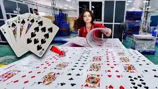 Как производятся покерные карты (Tass) на фабрике | Процесс производства игральных карт