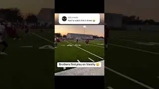 First Time On Varsity 💀 #shorts #shortsfeed #footballshorts #highschoolfootball #varsityfootball
