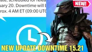 NEW FORTNITE *PREDATOR* UPDATE V15.21 DOWNTIME! - FORTNITE UPDATE