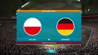 PES 2021 UEFA Euro 2020 Germany vs Poland 1-0  Quarter Finals Gameplay