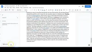 Использование функции подсчета слов в Google Docs