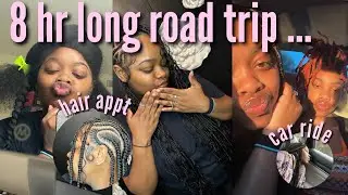 GIRLS TRIP: grwm hair appt.+ shein package, car concert, WHERE ARE WE GOING? 8hr hour ride! PART 1