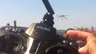 Walkera QR X350 quadcopter - first flight With Go Home function