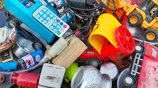 how to make robot with cardboard working model  Breaking allelectric dc motor fan ? RL toys tv 🔌
