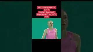 Алекс Эала выиграл 3-й сет у Саснович со счетом 5-5 на Открытом чемпионате Абу-Даби 2026, 1/16 фи...