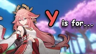 Learn the alphabet with Yae Miko