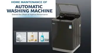 Home maintenance Automatic Washing machine. #haier #washingmachine #cleaning #homemaintenance 