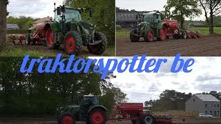Melkveebedrijf cools zaaien met fendt 722vario en horsch zaaier