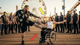 Move Cripple Bullies Kicked a Disabled Girl at Santa Monica Pier Then a Sea of Biker Surrounded Them