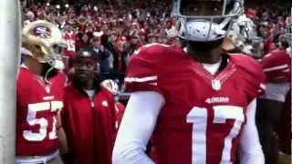 2013 SF 49ers vs Green Bay Packers on field player introductions #Questforsix