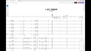 I Ain't Worried for Vocal and Big Band