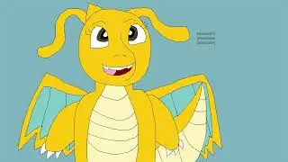 Dragonite (Pok&eacute;mon) (2000-2009) Art by J.A. Ealy (An Autistic Person)
