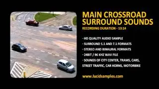 Traffic Sounds at the Crossroad, City Center