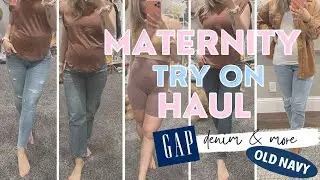 MATERNITY TRY ON HAUL | GAP, OLD NAVY + TARGET | DOSSIER FRAGRANCE OF THE MONTH