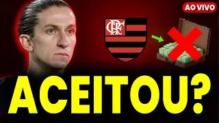 RENOVAÇÃO DE FILIPE LUÍS NO FLAMENGO! CEBOLINHA SAINDO DO FLA? 🔴 AO VIVO