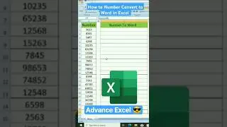How to Number Convert in Word😎||Advance Excel 💯 ||#shorts #excel #exceltips #computer #education