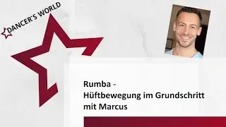 Rumba Hüftbewegung im Grundschritt (hip movement in basic step)