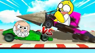 DESTRUCTOR de AUTOS vs SUPER AUTOS 😱💣 GTA 5 con PANCRACIO