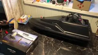 первое включение эхолота Toslon TF500 (для карпового кораблика)