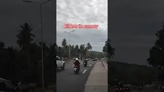 Riders in convoy #rider