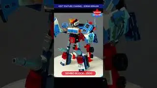 4in1 Superlink from Sembo 2500 ⚡️ Lego Transformers Combiner Sembo Block Mecha of Steel Speed Build